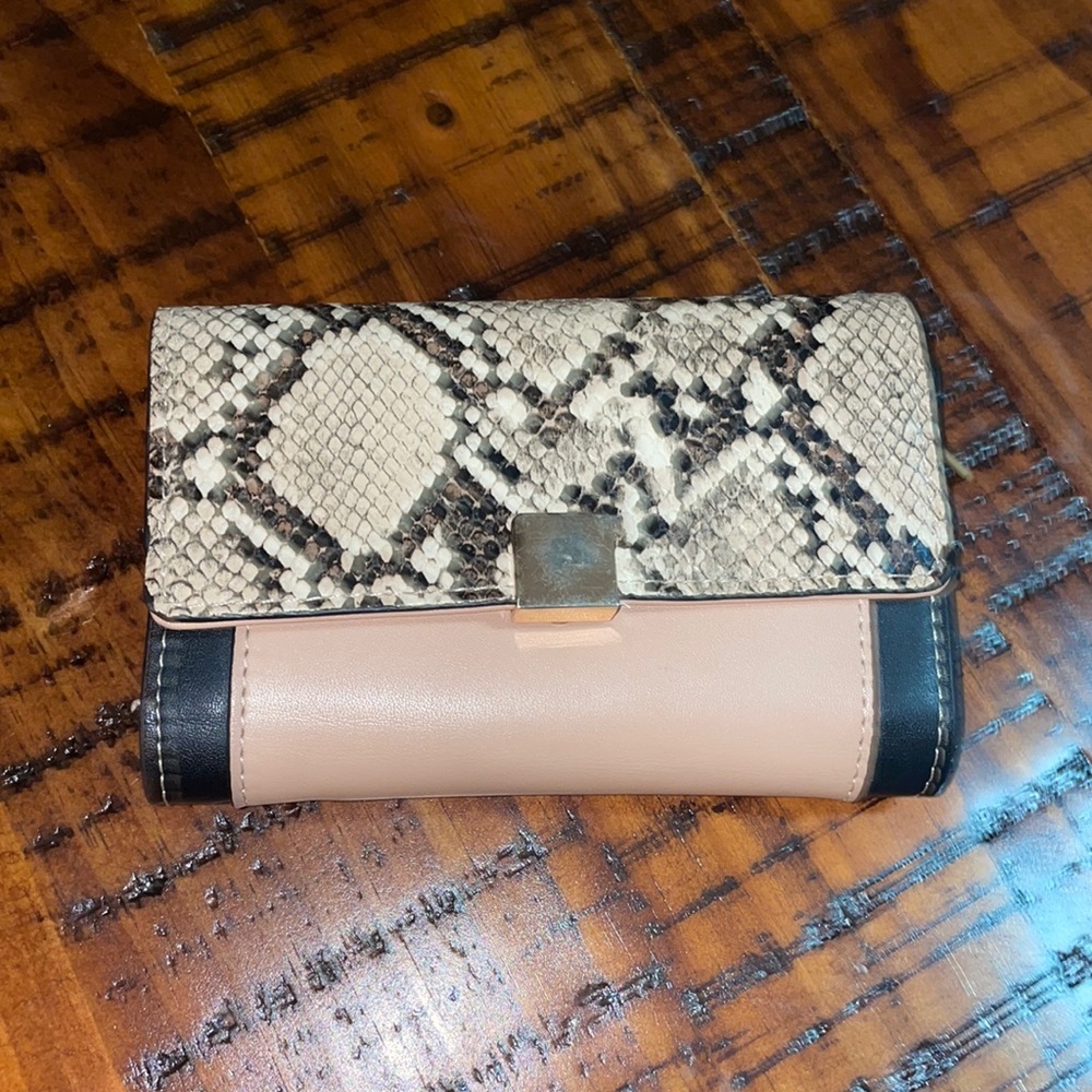 Snake print wallet